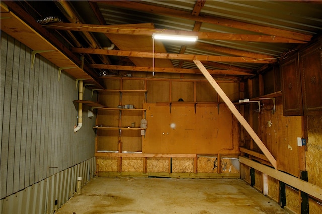 view of basement