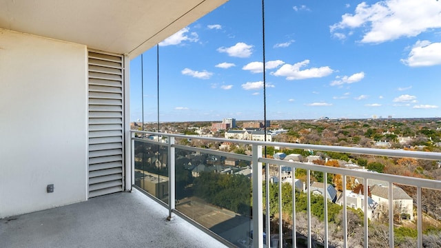 view of balcony