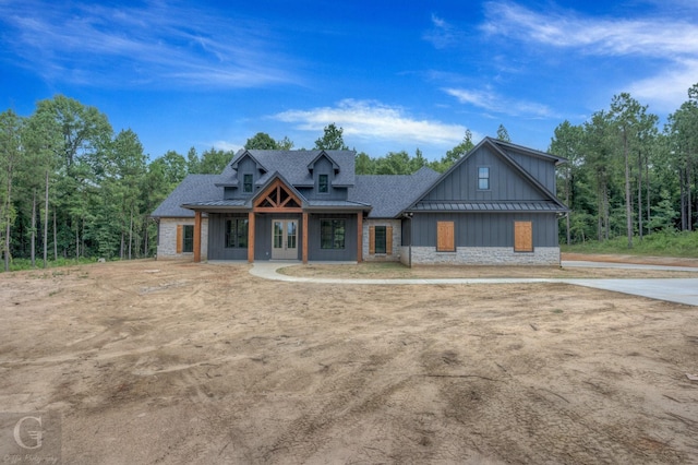 view of craftsman inspired home