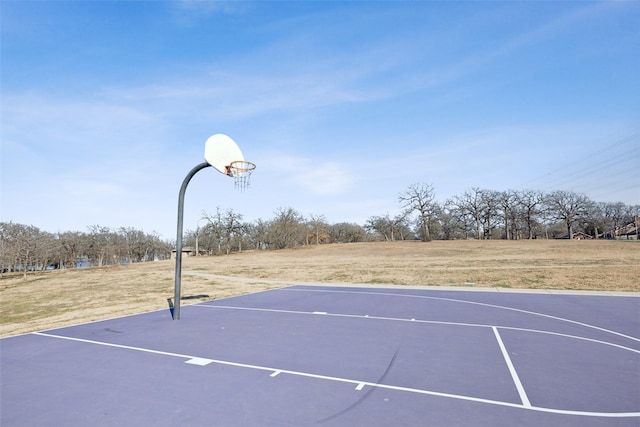 view of basketball court