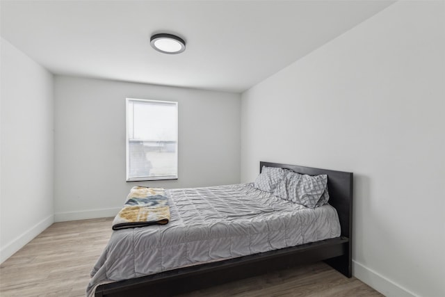 bedroom featuring light hardwood / wood-style flooring