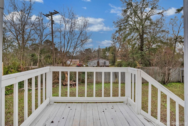 view of wooden terrace