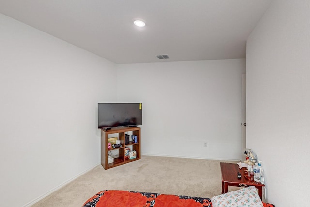 bedroom with carpet floors