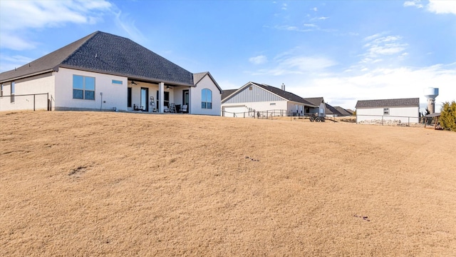 view of rear view of property