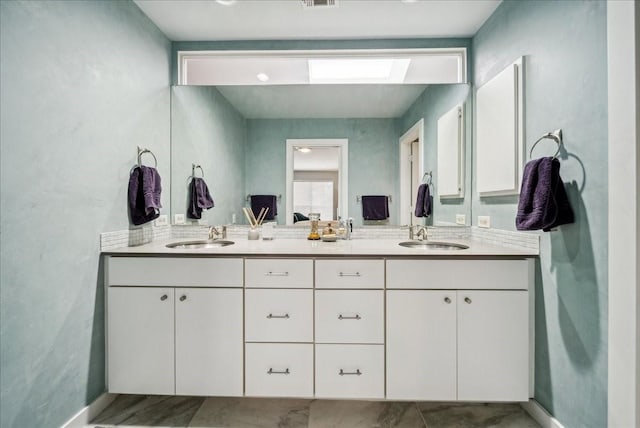 bathroom featuring vanity