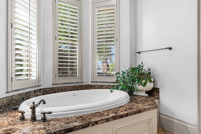 bathroom with a bathtub