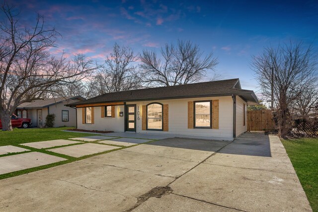 view of ranch-style house