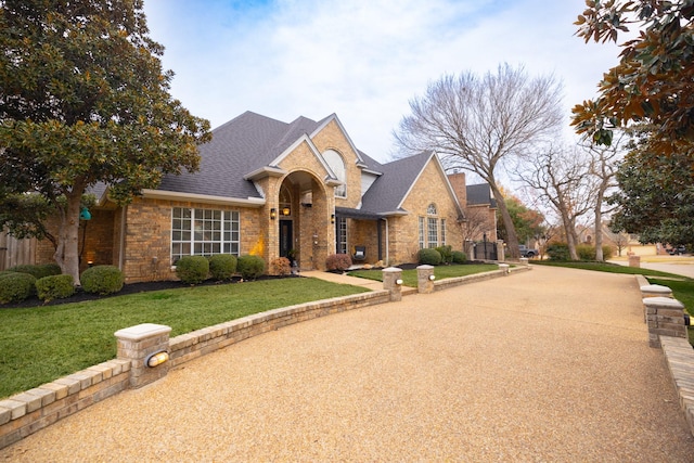 view of front of house featuring a front yard