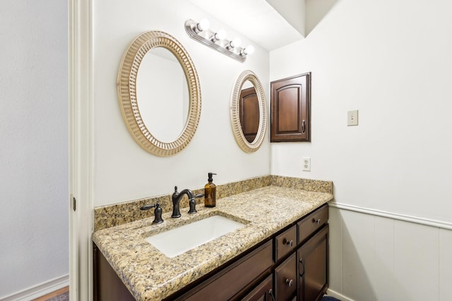 bathroom featuring vanity