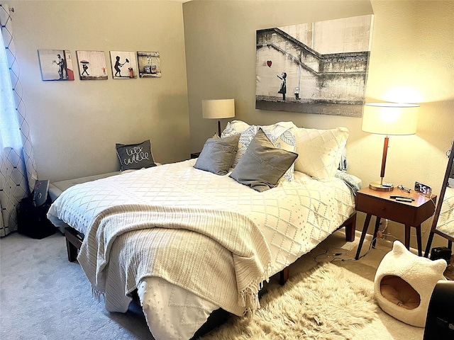 bedroom featuring carpet floors