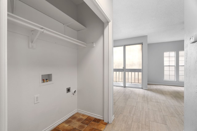 laundry room with hookup for a washing machine and electric dryer hookup