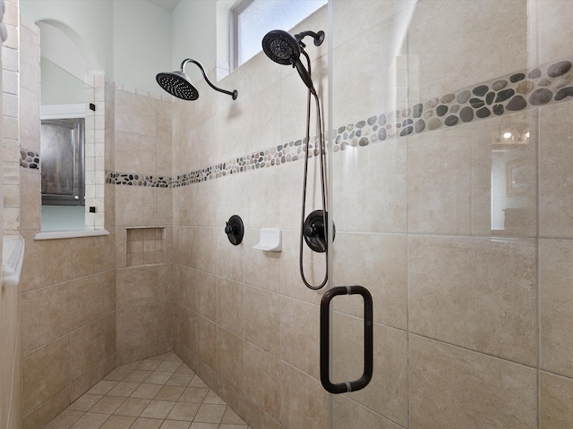 bathroom featuring an enclosed shower