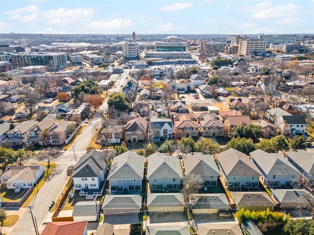 bird's eye view featuring a residential view