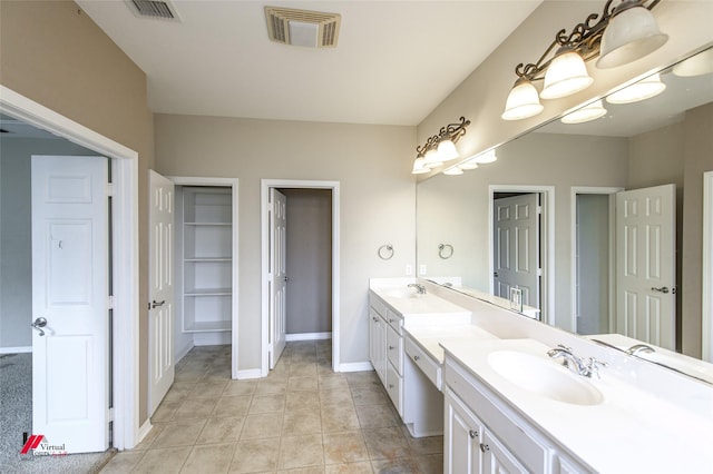 bathroom with vanity