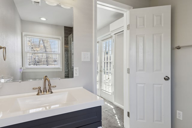 bathroom featuring vanity