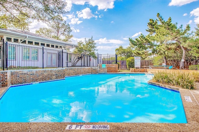 view of pool