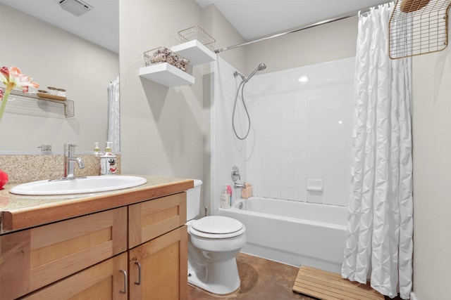 5111 Manett St Unit 103, Dallas, TX 75206 - bathroom with toilet, shower / bathtub combination with curtain, and vanity