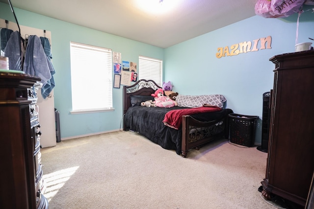 bedroom featuring carpet floors