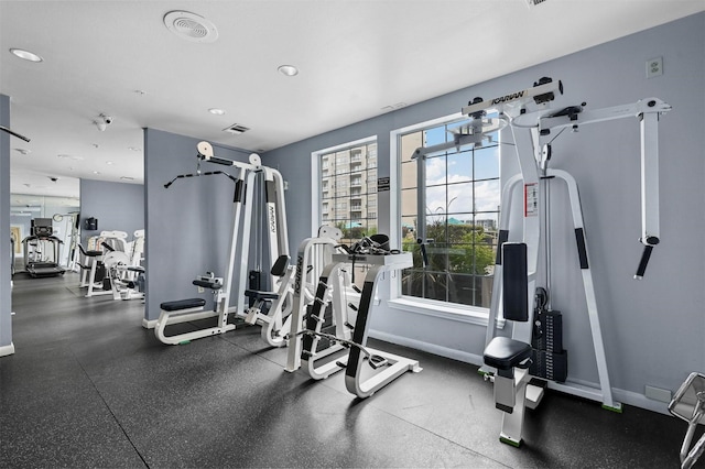 view of exercise room