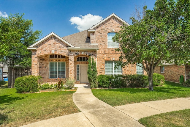 view of property with a front yard