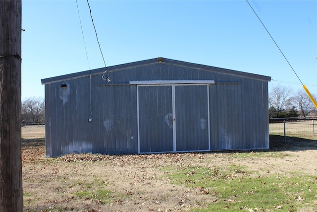 view of outdoor structure