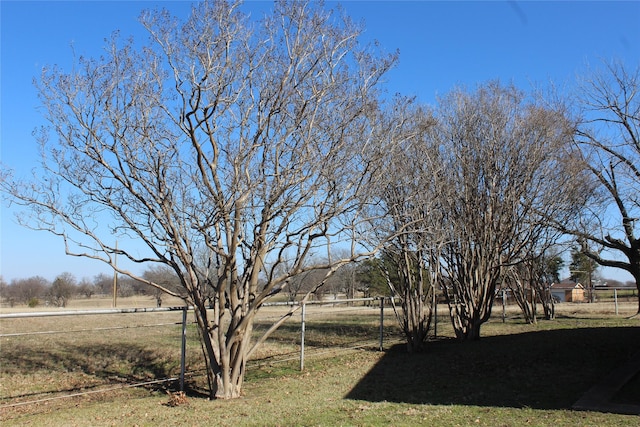 view of yard featuring a rural view