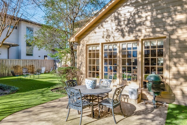 view of patio / terrace with grilling area