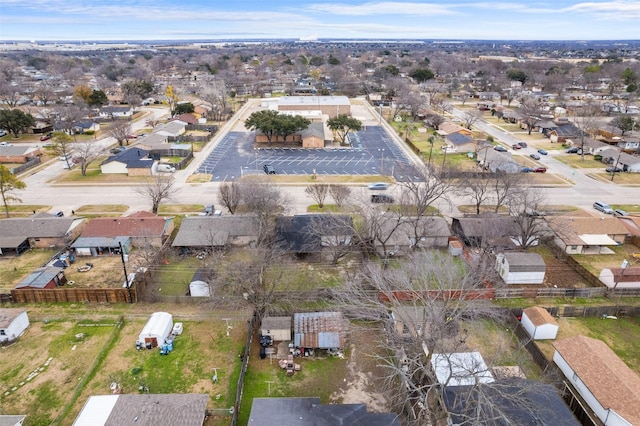 bird's eye view with a residential view