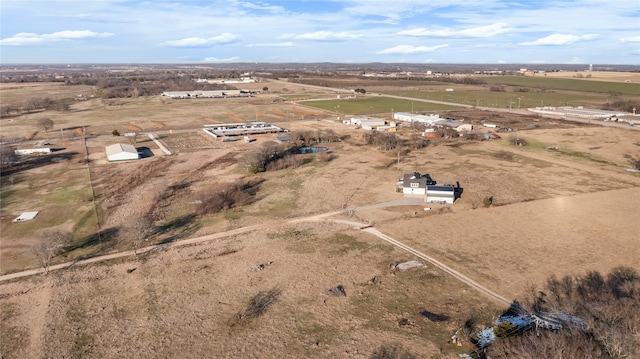 drone / aerial view with a rural view