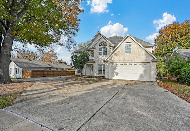 front of property featuring a garage