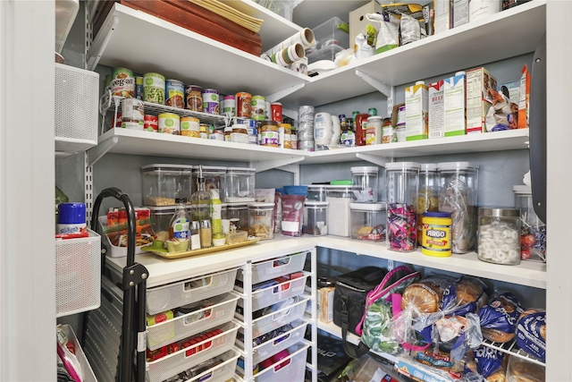 view of pantry