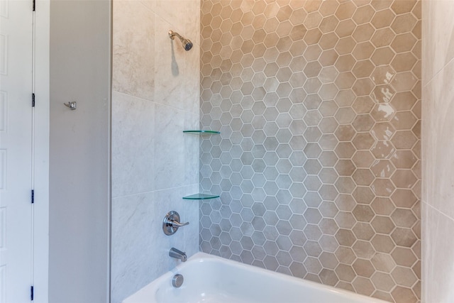 bathroom featuring tub / shower combination