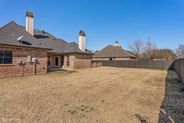 view of yard with a patio