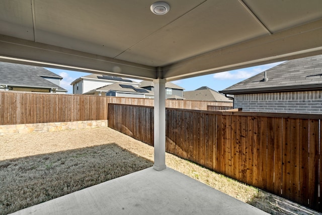 view of yard with a patio