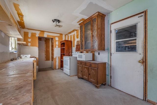 kitchen featuring white appliances