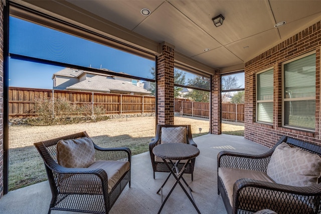 view of patio / terrace featuring outdoor lounge area