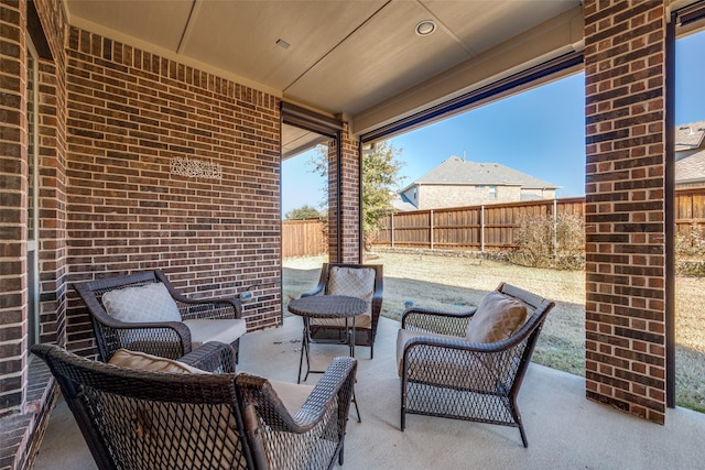 view of patio / terrace with outdoor lounge area