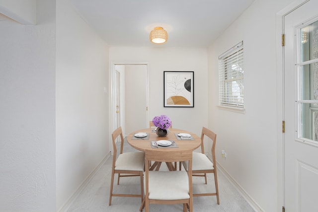 view of dining area