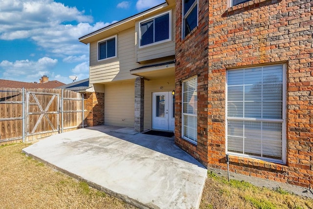 exterior space featuring a patio