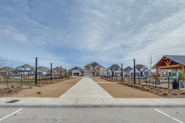 view of community featuring a gazebo