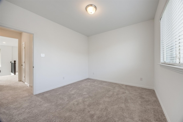 empty room with light carpet