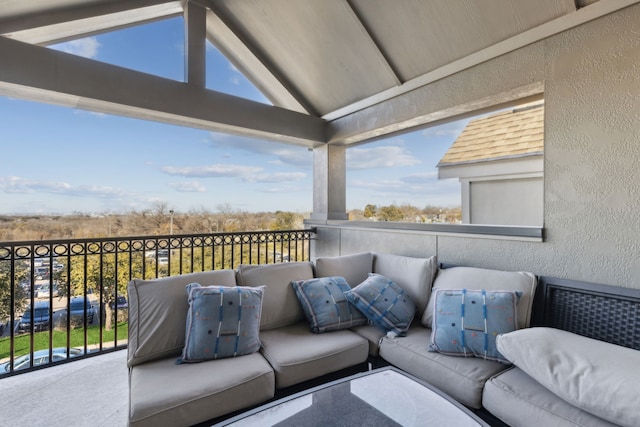 view of balcony