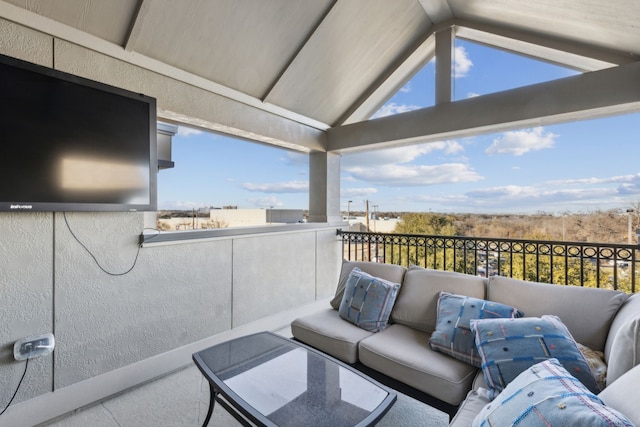 balcony with outdoor lounge area