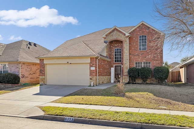 front facade featuring a garage