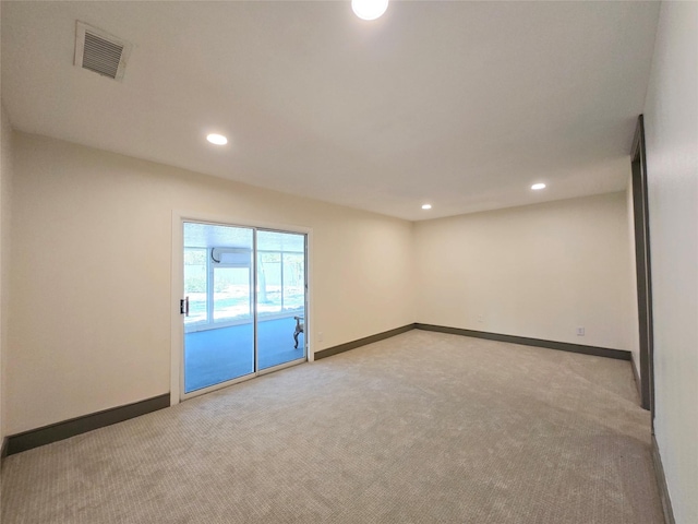 view of carpeted empty room