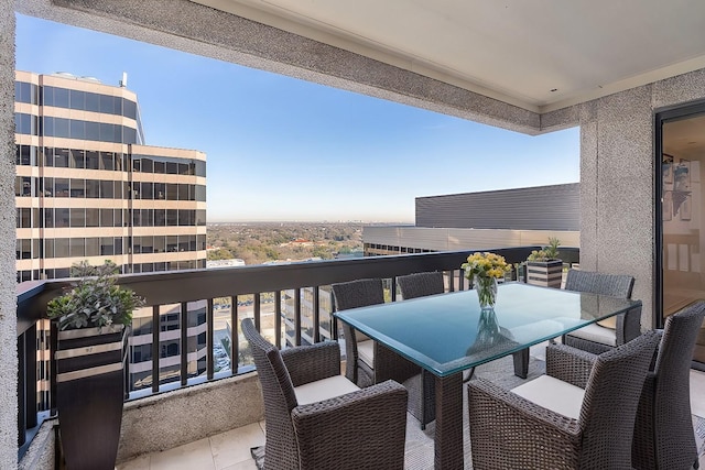 5909 Luther Ln Unit 2000, Dallas, TX 75225 - balcony with outdoor dining area
