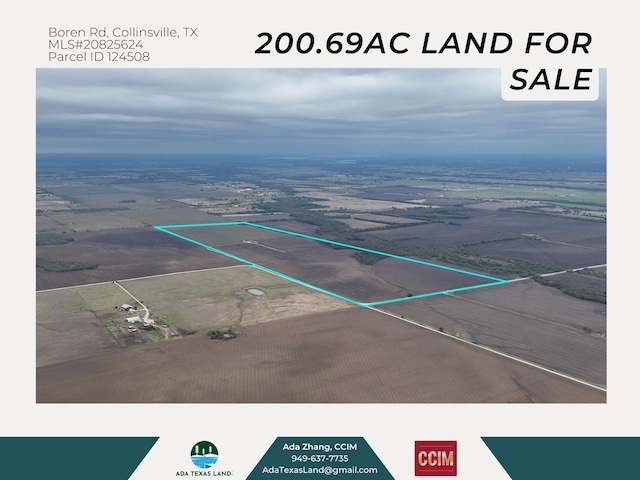 200.96AC Davis Rd, Collinsville TX, 76233 land for sale