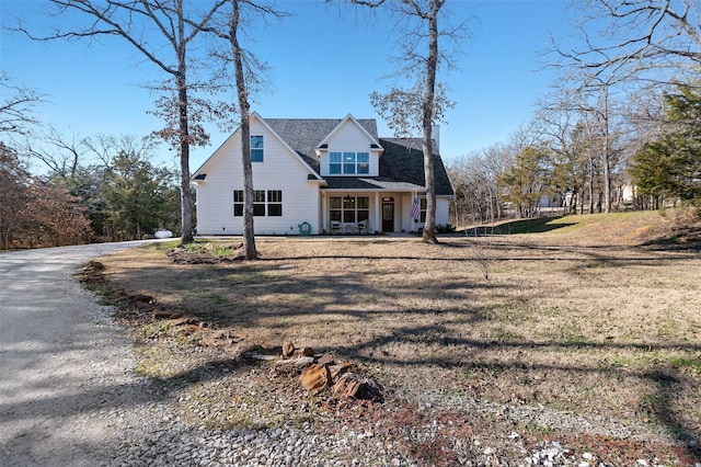 exterior space with a porch