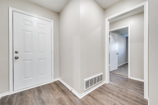 interior space featuring light wood-type flooring