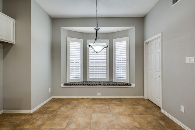 view of unfurnished dining area